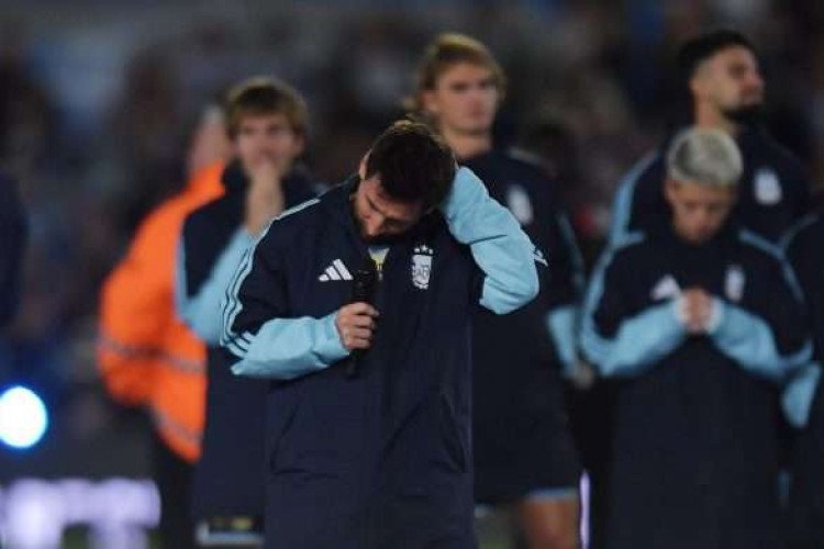 Mastantuono Tearful as Idol Messi Bids Farewell to Argentina 1 Mastantuono Tearful as Idol Messi Bids Farewell to Argentina